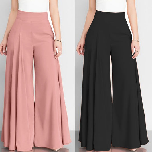 Women Elegant High Waist Wide Leg Palazzo